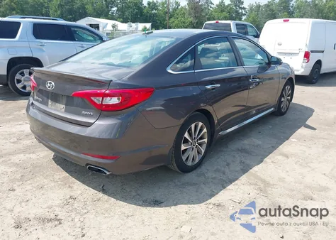 2016 Hyundai Sonata Sport из США, поврежденный, VIN 5NPE34AF1GH410388